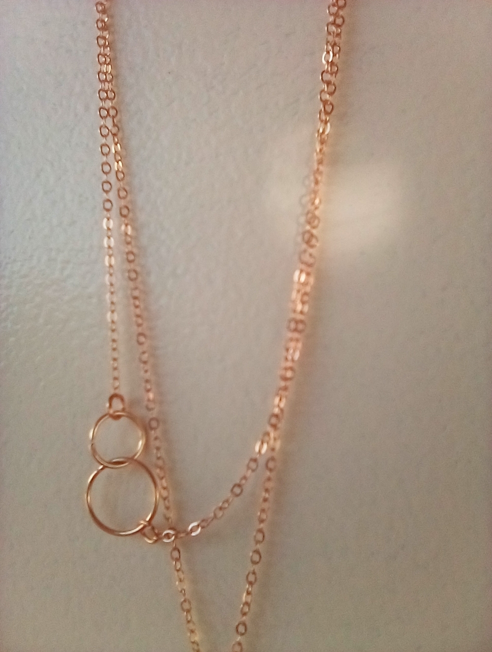 2/$20 Delicate Rose Gold Plated Layered Bar Necklace - Women Jewelry - Picture 5 of 6